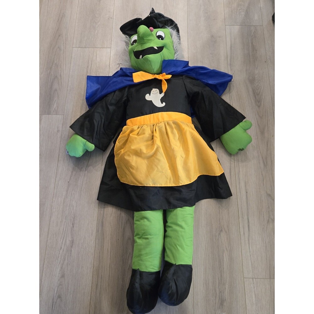 Goffa Huge Green Witch Plush Jumbo Halloween Yard Decor Soft Stuffed Doll 48"